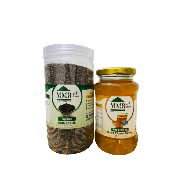 চিয়া মিশ্র মধুর কম্বো - Chia Seeds & Mix Honey Combo